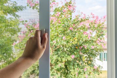 Close-up of Screen Frame Repair